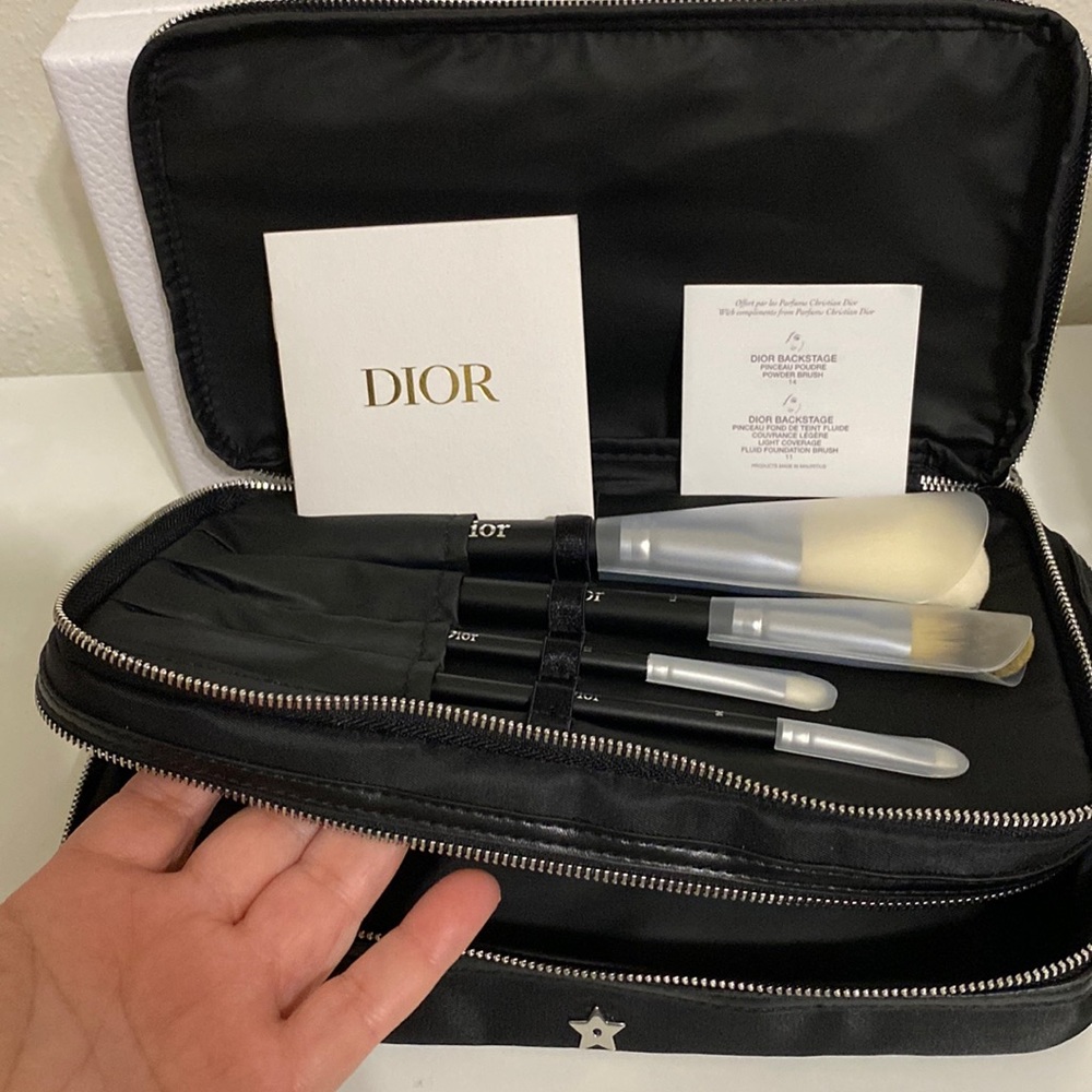 Dior Beauty Brush Set Travel Pouch NIB